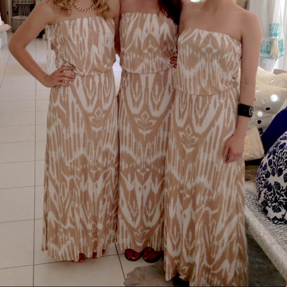 VELVET x CALYPSO ST BARTH Strapless Maxi Dress